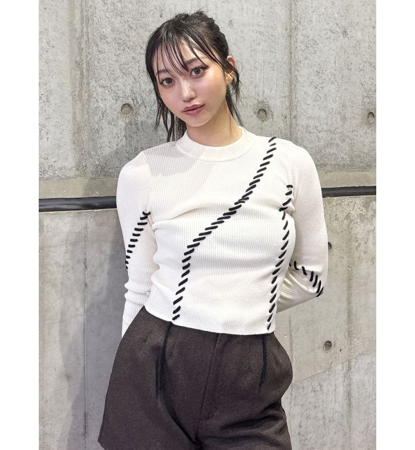 MURUA「ステッチリブニット」|ニット・セーター|