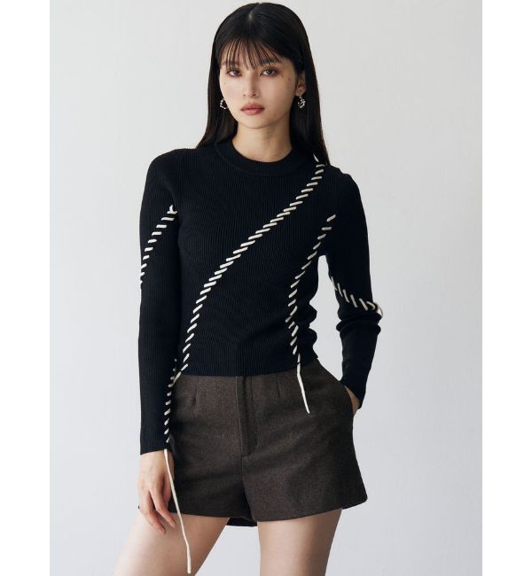 MURUA「ステッチリブニット」|ニット・セーター|