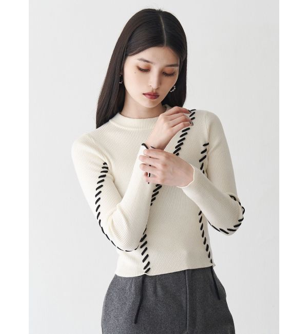 MURUA「ステッチリブニット」|ニット・セーター|