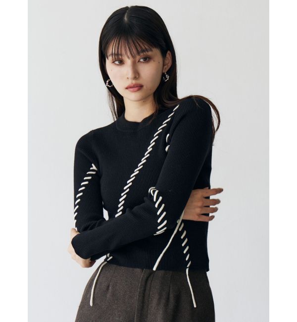 MURUA「ステッチリブニット」|ニット・セーター|