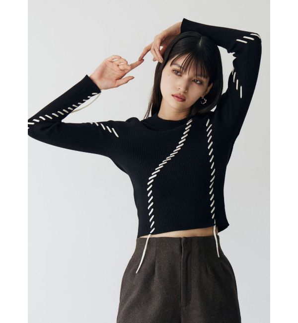 MURUA「ステッチリブニット」|ニット・セーター|