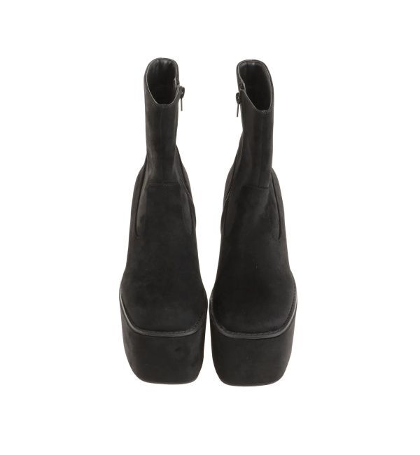 MURUA「ベロアスクエアブーツ」|ショートブーツ|