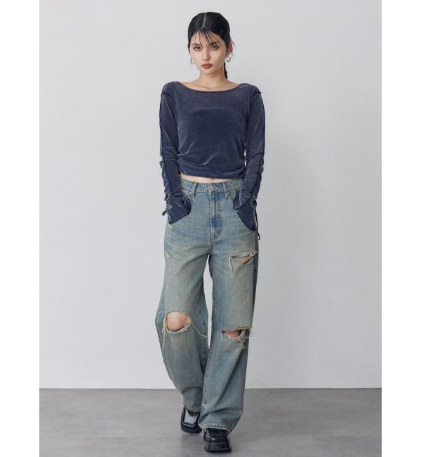 MURUA「グリンプスダメージデニム」|デニム|