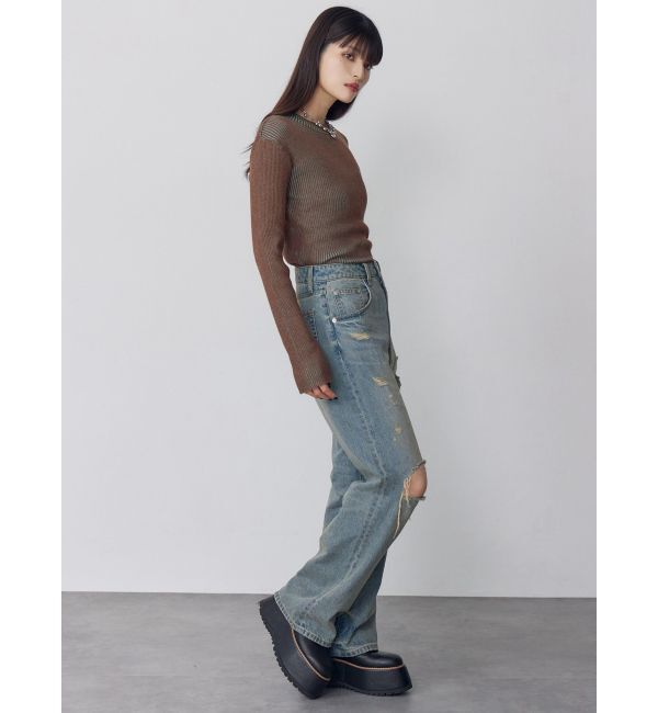 MURUA「グリンプスダメージデニム」|デニム|