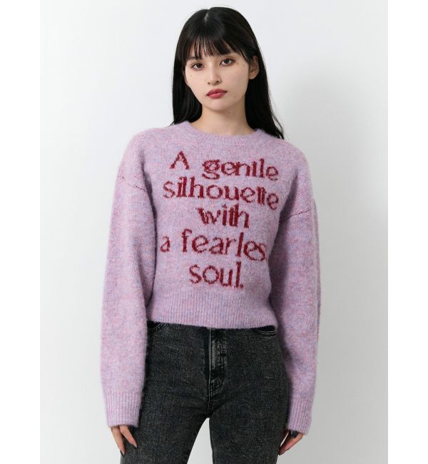 MURUA「フレーズカラーロゴニット」|ニット・セーター|