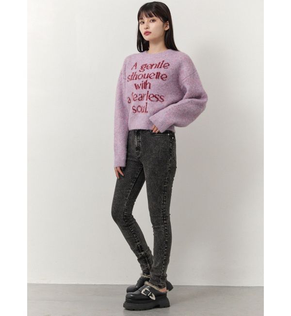 MURUA「フレーズカラーロゴニット」|ニット・セーター|