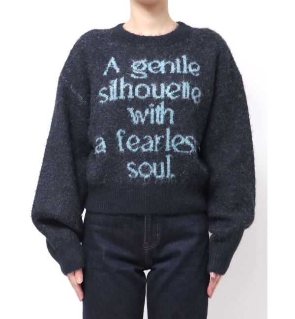 MURUA「フレーズカラーロゴニット」|ニット・セーター|