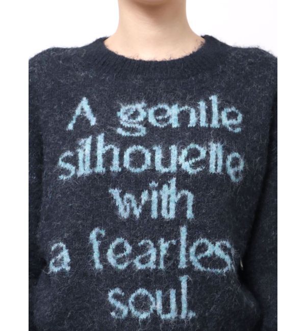 MURUA「フレーズカラーロゴニット」|ニット・セーター|