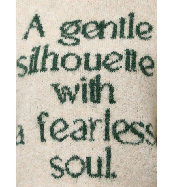 MURUA「フレーズカラーロゴニット」|ニット・セーター|