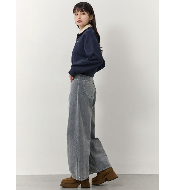 MURUA「シャツレイヤードハーフジップスウェット」|スウェット・ジャージ|