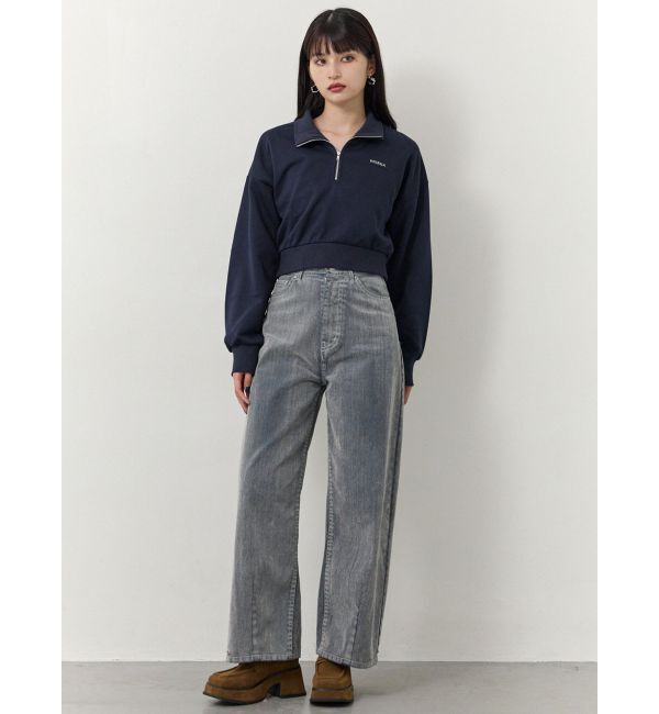 MURUA「シャツレイヤードハーフジップスウェット」|スウェット・ジャージ|