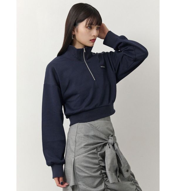 MURUA「シャツレイヤードハーフジップスウェット」|スウェット・ジャージ|