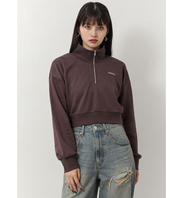 MURUA「シャツレイヤードハーフジップスウェット」|スウェット・ジャージ|