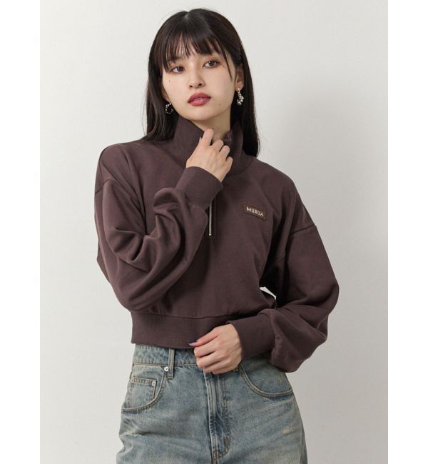 MURUA「シャツレイヤードハーフジップスウェット」|スウェット・ジャージ|