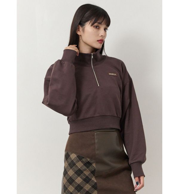 MURUA「シャツレイヤードハーフジップスウェット」|スウェット・ジャージ|