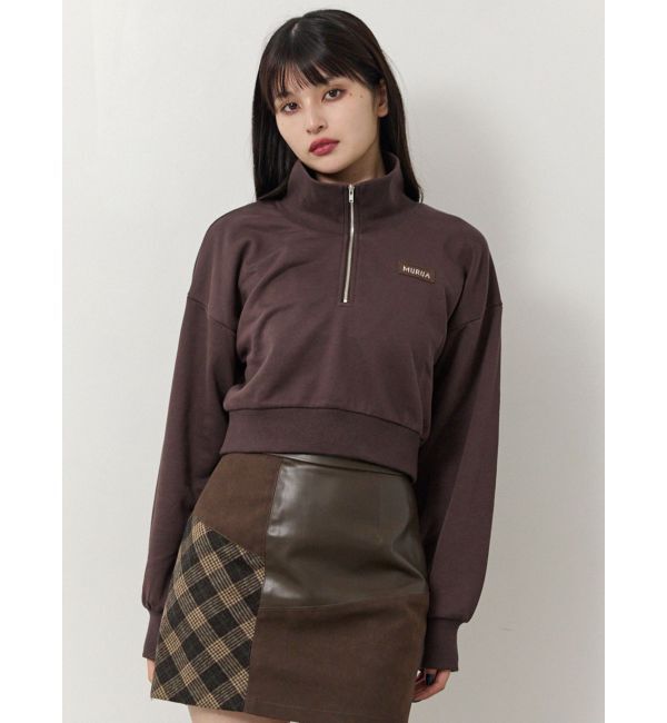 MURUA「シャツレイヤードハーフジップスウェット」|スウェット・ジャージ|