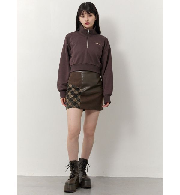 MURUA「シャツレイヤードハーフジップスウェット」|スウェット・ジャージ|