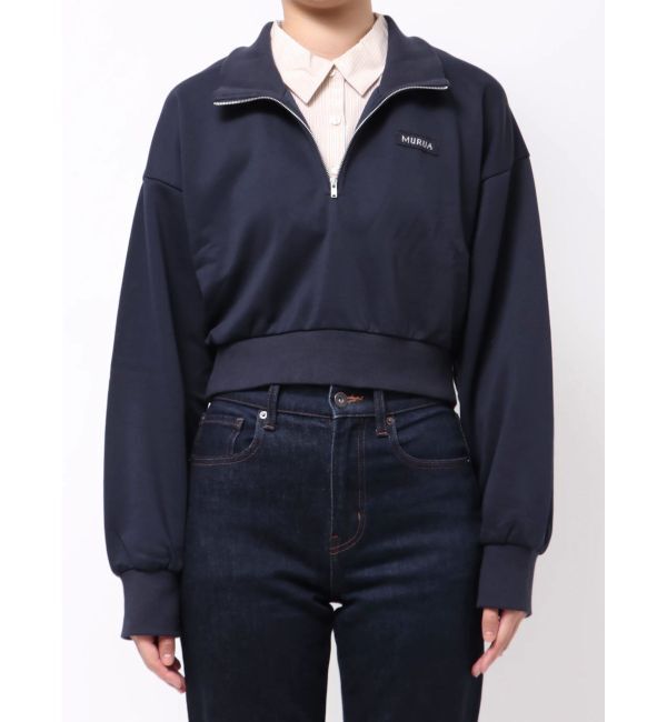 MURUA「シャツレイヤードハーフジップスウェット」|スウェット・ジャージ|