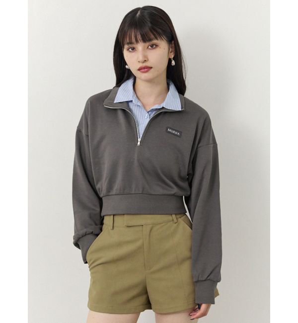 MURUA「シャツレイヤードハーフジップスウェット」|スウェット・ジャージ|