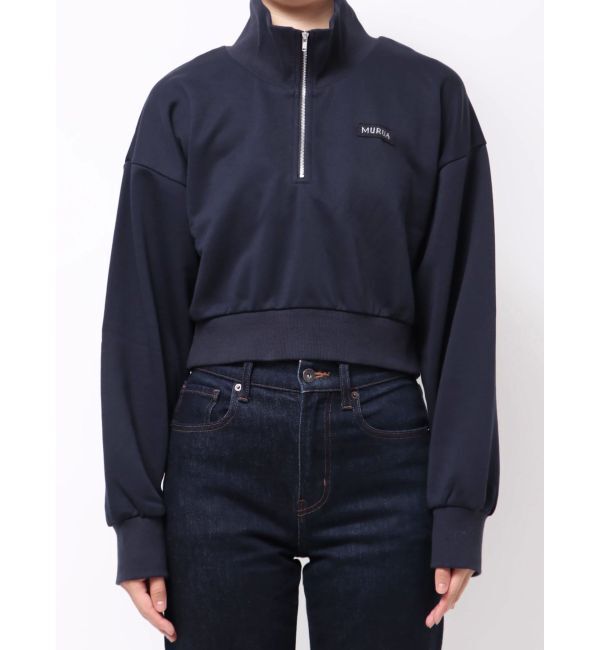 MURUA「シャツレイヤードハーフジップスウェット」|スウェット・ジャージ|