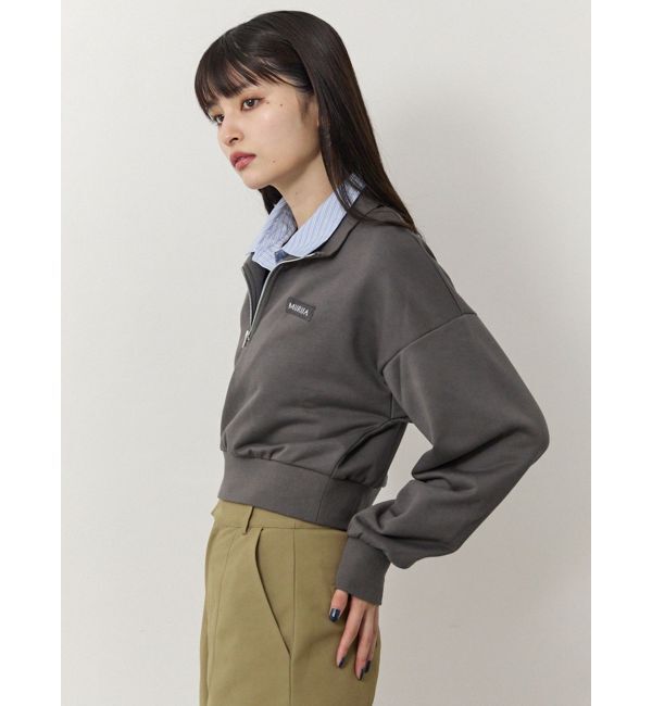 MURUA「シャツレイヤードハーフジップスウェット」|スウェット・ジャージ|