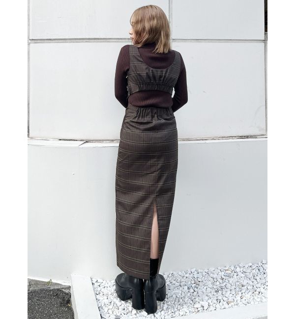 MURUA「【YUKKOコラボ】2WAYシャツライクジャンスカ」|ジャンパースカート|