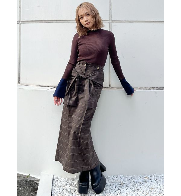 MURUA「【YUKKOコラボ】2WAYシャツライクジャンスカ」|ジャンパースカート|