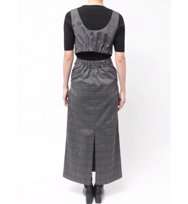 MURUA「【YUKKOコラボ】2WAYシャツライクジャンスカ」|ジャンパースカート|