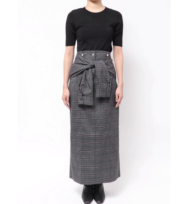 MURUA「【YUKKOコラボ】2WAYシャツライクジャンスカ」|ジャンパースカート|
