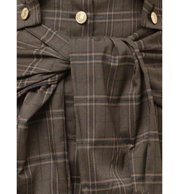 MURUA「【YUKKOコラボ】2WAYシャツライクジャンスカ」|ジャンパースカート|