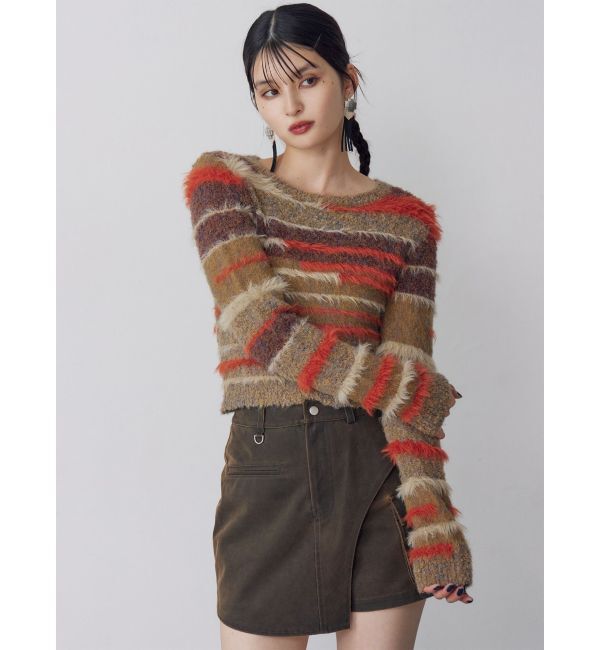 MURUA「ミックスエレメントニット」|ニット・セーター|