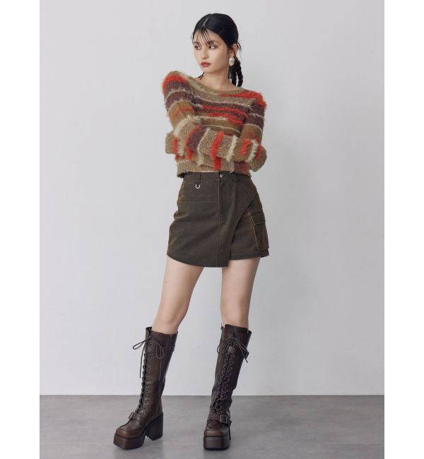 MURUA「ミックスエレメントニット」|ニット・セーター|