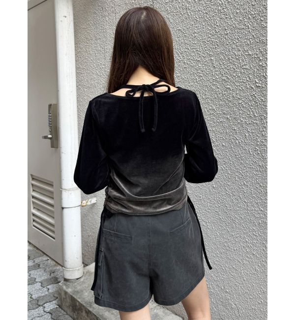 MURUA「ホルターネックベロアトップス」|Tシャツ・カットソー|
