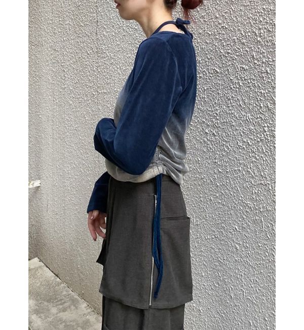 MURUA「ホルターネックベロアトップス」|Tシャツ・カットソー|