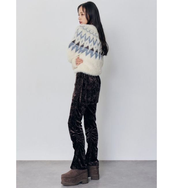 MURUA「ノルディッククロップドニット」|ニット・セーター|