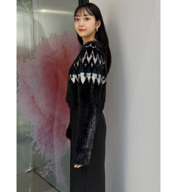 MURUA「ノルディッククロップドニット」|ニット・セーター|