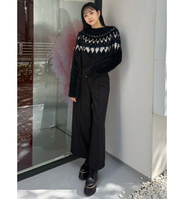 MURUA「ノルディッククロップドニット」|ニット・セーター|