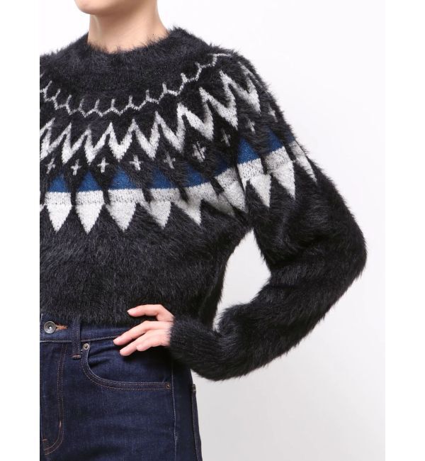 MURUA「ノルディッククロップドニット」|ニット・セーター|