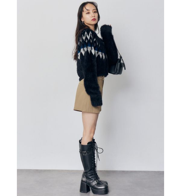 MURUA「ノルディッククロップドニット」|ニット・セーター|