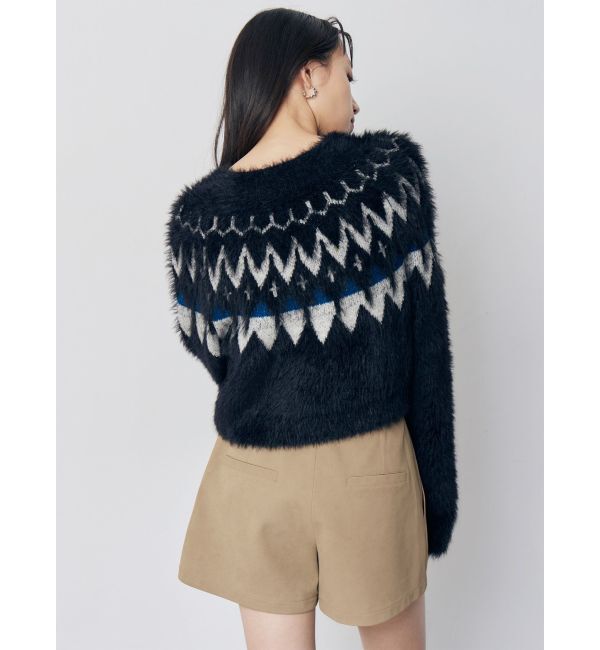 MURUA「ノルディッククロップドニット」|ニット・セーター|