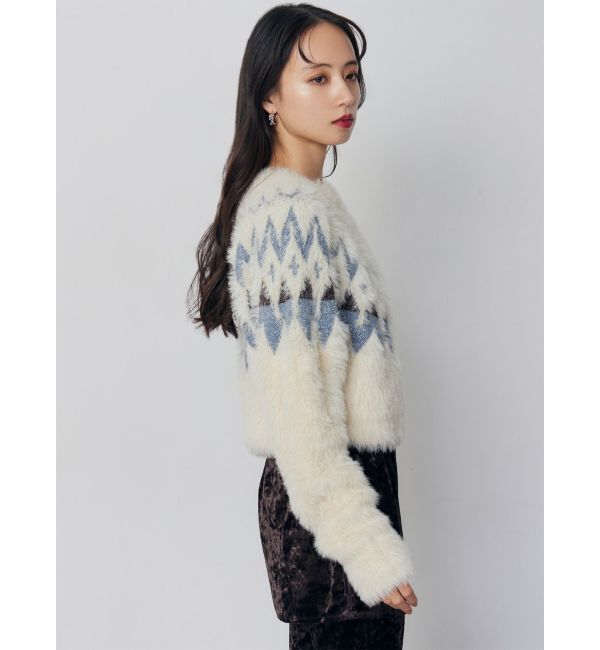 MURUA「ノルディッククロップドニット」|ニット・セーター|