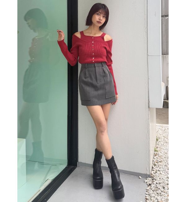 MURUA「サイドジップカーゴスカート」|スカート|