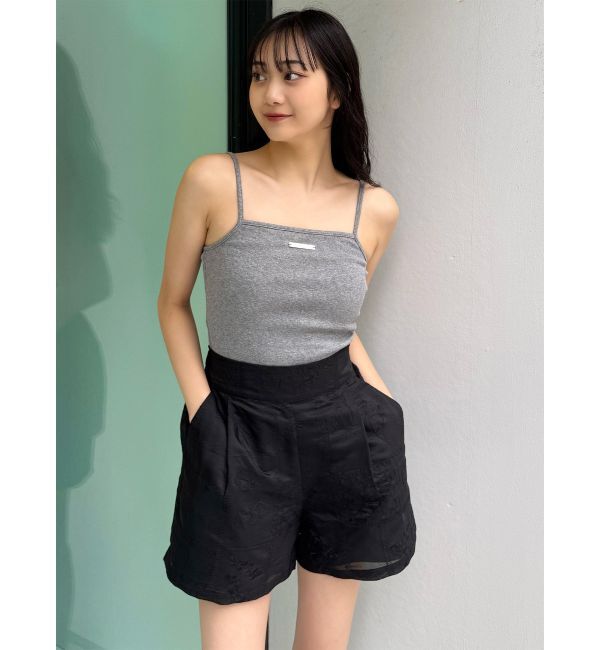 MURUA「ロゴプレートスクエアキャミ」|キャミソール|