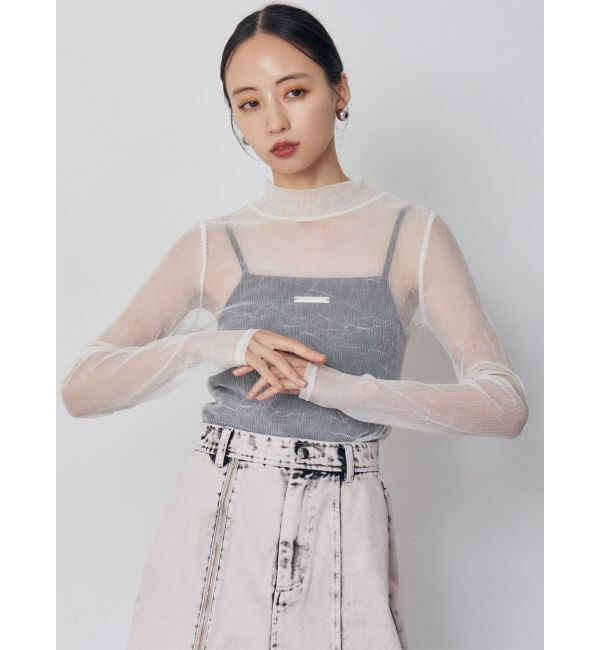 MURUA「ロゴプレートスクエアキャミ」|キャミソール|