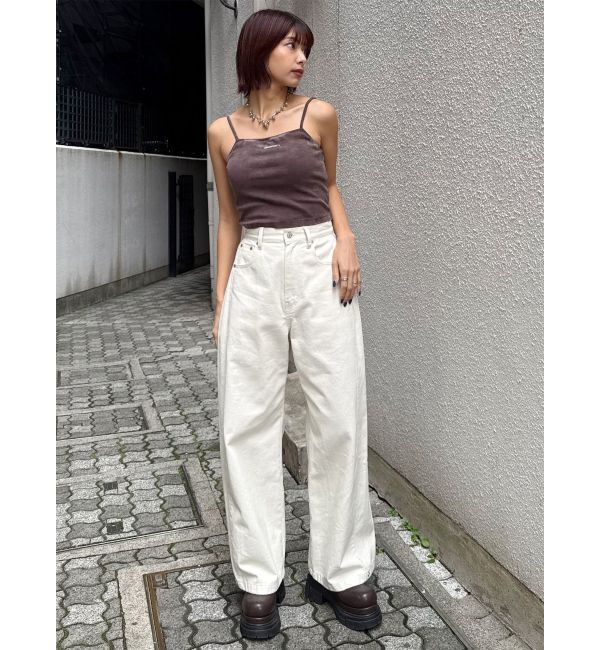 MURUA「ロゴプレートスクエアキャミ」|キャミソール|