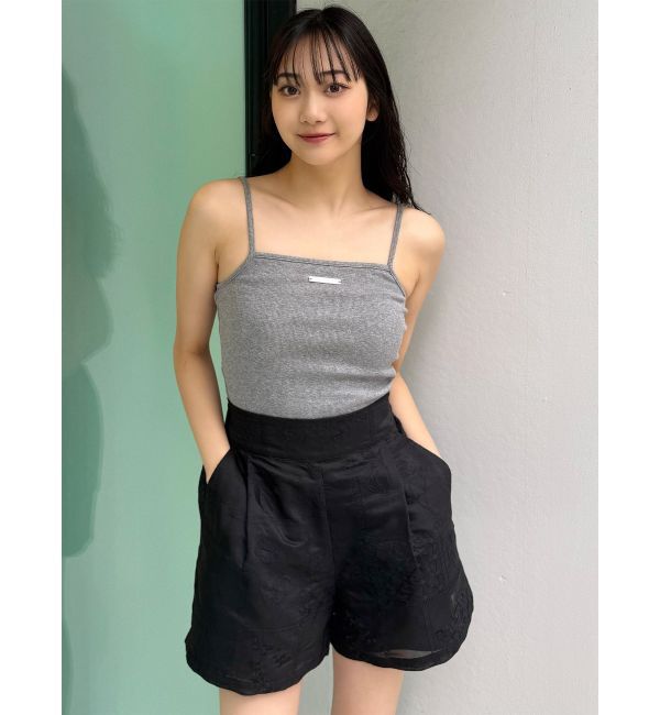 MURUA「ロゴプレートスクエアキャミ」|キャミソール|