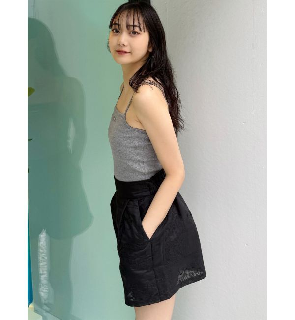 MURUA「ロゴプレートスクエアキャミ」|キャミソール|