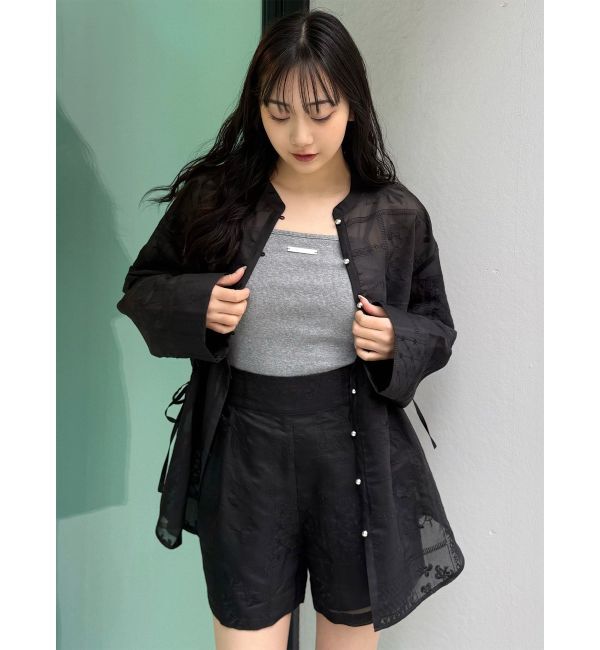 MURUA「ロゴプレートスクエアキャミ」|キャミソール|