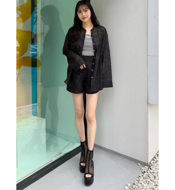 MURUA「ロゴプレートスクエアキャミ」|キャミソール|