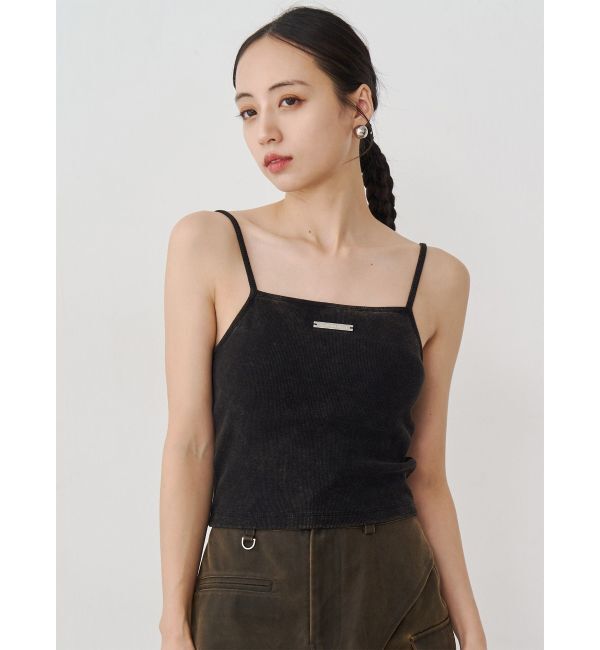 MURUA「ロゴプレートスクエアキャミ」|キャミソール|